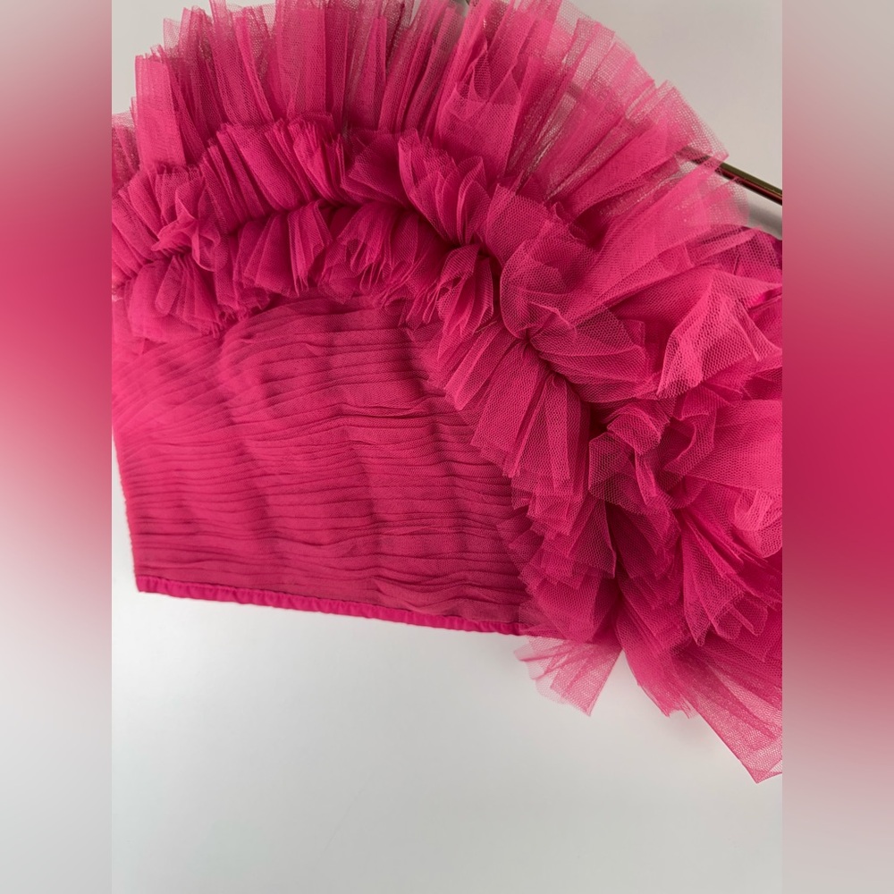 Anthropologie Ranna Gill Strapless Tulle Top coquette sexy - Picture 4 of 9